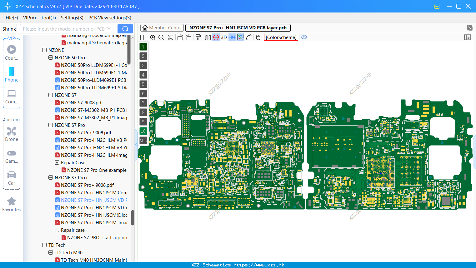 Huawei NZONE S7 Pro+ HN1JSCM VD PCB Layer